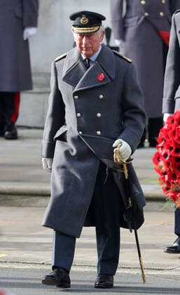 . 08 11 2020. London, United Kingdom. Prince Charles, The Prince of Wales and Prince William, The Duke of Cambridge, at the Remembrance Sunday service at The Cenotaph in London.  xi-Imagesx IIM-21776-0045