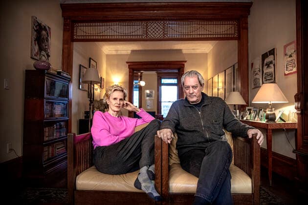 Writers Siri Hustvedt and Paul Auster at home in Brooklyn. They are both active in the Writers Against Trump movement. NEW YORK USA x3504x *** Writers Siri Hustvedt and Paul Auster at home in Brooklyn They are both active in the Writers Against Trump movement NEW YORK USA x3504x,  Copyright: xEvaxTedesjö DN TTx PAUL AUSTER, SIRI HUSTVEDT