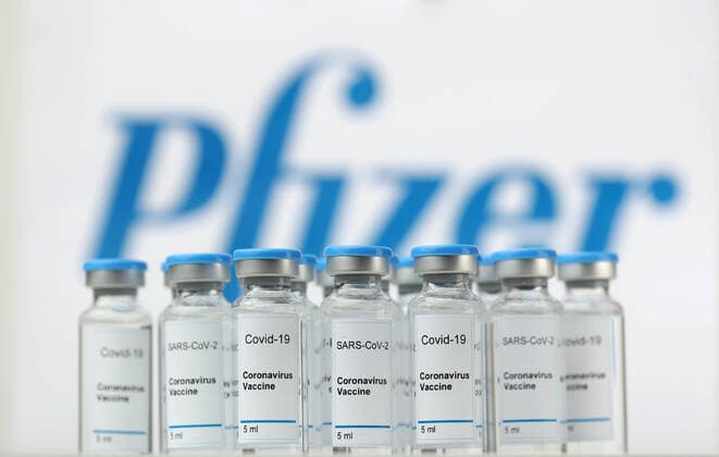 Pfizer and BioNTech™s Covid vaccine found to be 90% effective Picture shows illustration for the coronavirus vaccine in Zagreb, Croatia, August 14, 2020. A Covid-19 vaccine being developed by Pfizer and Germany™s BioNTech has been found to be more than 90 per cent effective ZeljkoxLukunic PIXSELL