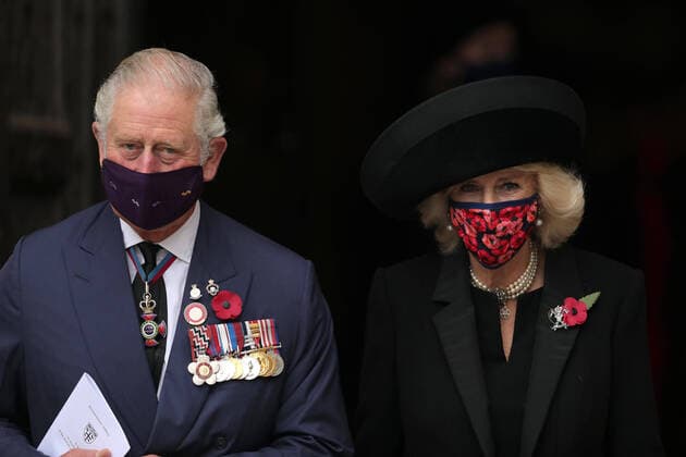 Entertainment Bilder des Tages . 11 11 2020. London, United Kingdom. Prince Charles, The Prince of Wales and Camilla, The Duchess of Cornwall at a service to mark the centenary of the burial of the Unknown Warrior at Westminster Abbey in London .  xi-Imagesx xPoolx IIM-21790-0047