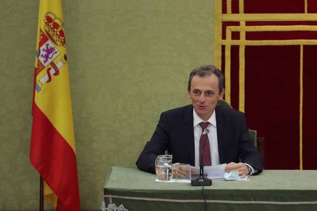 Spanish Minister of Science and Innovation Pedro Duque attends the handing ceremony of the Medal of Echegaray held at the headquarters of the Spanish Royal Academy of Sciences, in Madrid, central Spain, 11 November 2020. Handing ceremony of the Medal of Echegaray !ACHTUNG: NUR REDAKTIONELLE NUTZUNG!  Copyright: xJuanJoxMartinx GRAF8081 20201111-637407222501508551