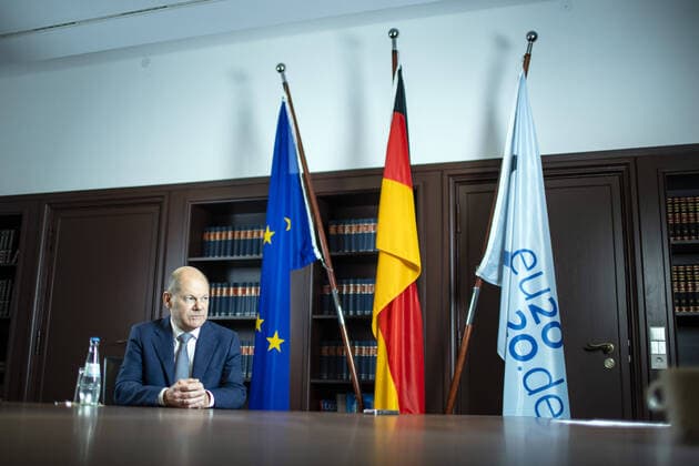 Olaf Scholz, Federal Minister of Finance, recorded during an interview Berlin, 09 11 2020 Berlin Germany Copyright: xJaninexSchmitz photothek.dex