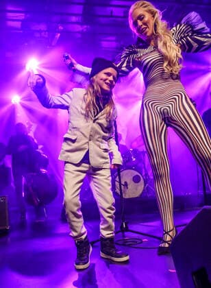 DMA Jazz 2020 Tonights host Jeanett Albeck and Gulliver dance on stage at the Danish Music Awards Jazz 2020 at Bremen Theater in Copenhagen 12 November 2020, Copenhagen  Copyright: TorbenxChristensen TorbenxChristensenx COP300 spdk20201113-022402-L