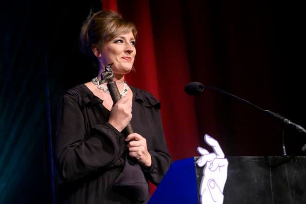 DMA Jazz 2020 Singer Sinne Eeg thanks for the award for AArets Vocal Jazz Release at the Danish Music Awards Jazz 2020 at Bremen Teater in Copenhagen 12 November 2020, Copenhagen  Copyright: TorbenxChristensen TorbenxChristensenx COP300 spdk20201113-022414-L