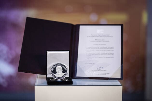 Presentation of the Human Rights Award 2020 of the Friedrich Ebert Foundation in Berlin, 16 11 2020 Berlin Germany Copyright: xFlorianxGaertner photothek.netx