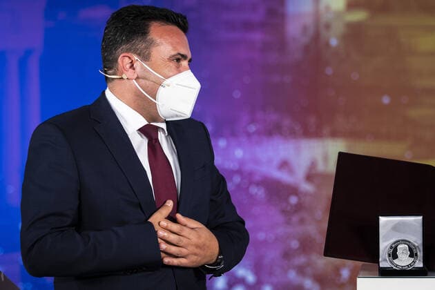 Zoran Zaev, Prime Minister of Northern Macedonia, recorded at the award ceremony of the Human Rights Award 2020 of the Friedrich Ebert Foundation in Berlin, 16 11 2020 Berlin Germany Copyright: xFlorianxGaertner photothek.netx