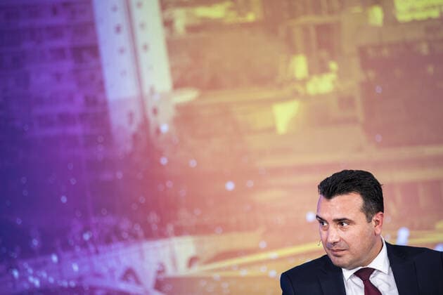 Zoran Zaev, Prime Minister of Northern Macedonia, recorded at the award ceremony of the Human Rights Award 2020 of the Friedrich Ebert Foundation in Berlin, 16 11 2020 Berlin Germany Copyright: xFlorianxGaertner photothek.netx