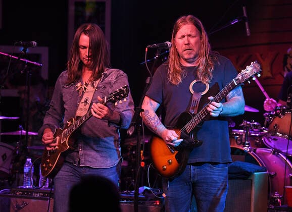 BOCA RATON - NOVEMBER 16: Duane Betts and Devon Allman of The Allman Betts Band perform at The Funky Biscuit on November 16, 2020 in Boca Raton, Florida. Copyright: xmpi04 MediaPunchx