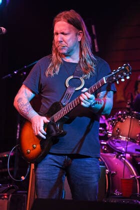 BOCA RATON - NOVEMBER 16: Devon Allman of The Allman Betts Band performs at The Funky Biscuit on November 16, 2020 in Boca Raton, Florida. Copyright: xmpi04 MediaPunchx