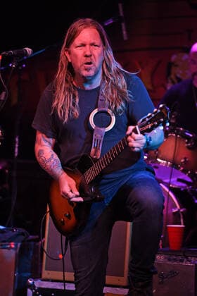 BOCA RATON - NOVEMBER 16: Devon Allman of The Allman Betts Band performs at The Funky Biscuit on November 16, 2020 in Boca Raton, Florida. Copyright: xmpi04 MediaPunchx