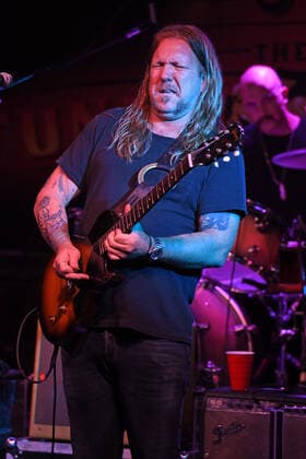 BOCA RATON - NOVEMBER 16: Devon Allman of The Allman Betts Band performs at The Funky Biscuit on November 16, 2020 in Boca Raton, Florida. Copyright: xmpi04 MediaPunchx