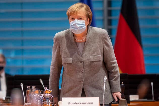 Germany, Berlin, Federal Chancellery, 121 Meeting of the Federal Cabinet, Chancellor Angela Merkel CDU, 18 11 2020
