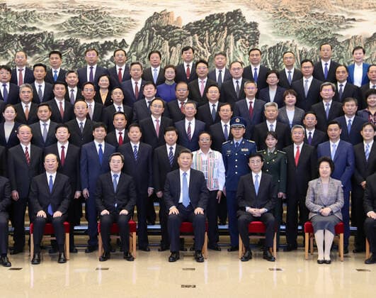 (201120) -- BEIJING, Nov. 20, 2020 -- Chinese President Xi Jinping, also general secretary of the Communist Party of China (CPC) Central Committee and chairman of the Central Military Commission, meets with representatives honored for promoting cultural and ethical progress in Beijing, capital of China, Nov. 20, 2020. Wang Huning, a member of the Standing Committee of the Political Bureau of the CPC Central Committee and head of the Central Commission for Guiding Cultural and Ethical Progress, was present at the meeting. ) CHINA-BEIJING-XI JINPING-CULTURAL AND ETHICAL PROGRESS-REPRESENTATIVES-MEETING (CN) WangxYe 