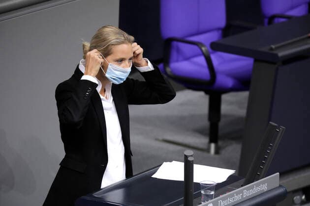 Alice Weidel, Co Chairwoman of the AfD Parliamentary Group, 195 Bundestag session, DEU, Berlin, 26 11 2020