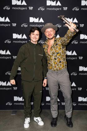 Lukas Graham backstage at the Danish Music Awards in the Royal Arena on Saturday 28 November 2020,  Copyright: MartinxSylvestx cop300 spdk20201129-000103-L