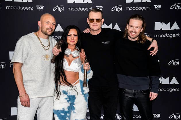 Tessa and Suspekt backstage at the Danish Music Awards in the Royal Arena on Saturday 28 November 2020,  Copyright: MartinxSylvestx cop300 spdk20201129-000558-L