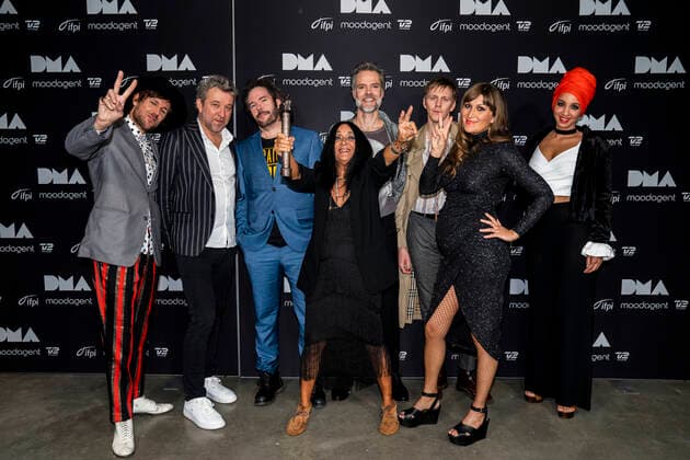 Savage Rose, with Annisette in front, wins this years honorary award at the Danish Music Awards in the Royal Arena on Saturday 28 November 2020,  Copyright: MartinxSylvestx cop300 spdk20201129-001115-L
