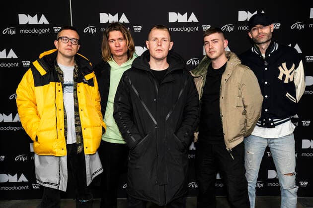 The Minds of 99 wins the award as AArets Danish Songwriter at the Danish Music Awards in the Royal Arena on Saturday 28 November 2020,  Copyright: MartinxSylvestx cop300 spdk20201129-001412-L