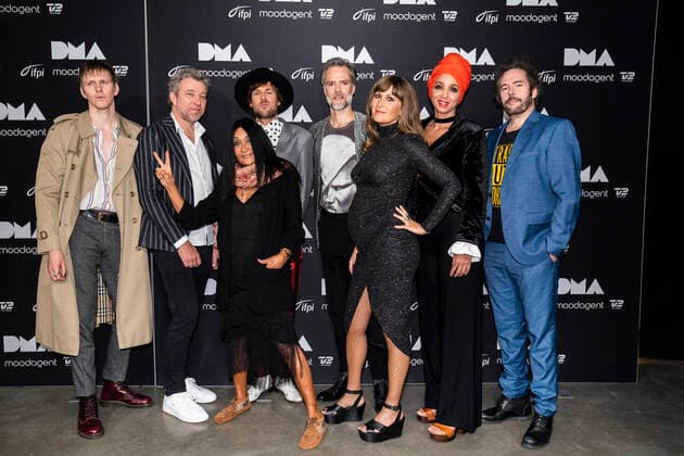Savage Rose, with Annisette in front, wins this years honorary award at the Danish Music Awards in the Royal Arena on Saturday 28 November 2020,  Copyright: MartinxSylvestx cop300 spdk20201129-002041-L