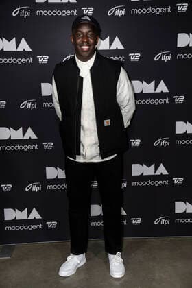 Melvin Kakooza backstage at the Danish Music Awards in the Royal Arena on Saturday 28 November 2020,  Copyright: MartinxSylvestx cop300 spdk20201129-002205-L