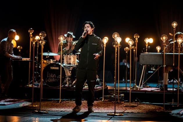 Lukas Graham on stage at the Danish Music Awards in the Royal Arena on Saturday 28 November 2020,  Copyright: MartinxSylvestx cop300 spdk20201129-002722-L