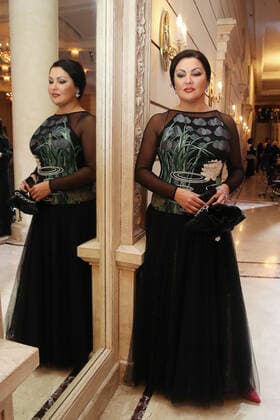 MOSCOW, RUSSIA â€“ NOVEMBER 30, 2020: Opera singer Anna Netrebko at the 25th Stanislavsky Award ceremony at the Bolshoi Theatre. Netrebko won a Stanislavsky prize for outstanding creative achievement in world opera . The Stanislavsky Award is an international prize established in 1994 and presented by the Stanislavsky Foundation to theatre actors, directors, critics and others for their contribution to Russian and world theatre. Vyacheslav Prokofyev TASS  TS0F00C3