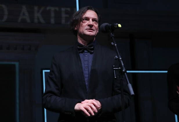 MOSCOW, RUSSIA â€“ NOVEMBER 30, 2020: Actor Yevgeny Redko at the 25th Stanislavsky Award ceremony at the Beethoven Hall of the Bolshoi Theatre. Redko won a Stanislavsky prize for roles played in recent years . The Stanislavsky Award is an international prize established in 1994 and presented by the Stanislavsky Foundation to theatre actors, directors, critics and others for their contribution to Russian and world theatre. Vyacheslav Prokofyev TASS  TS0F00CB
