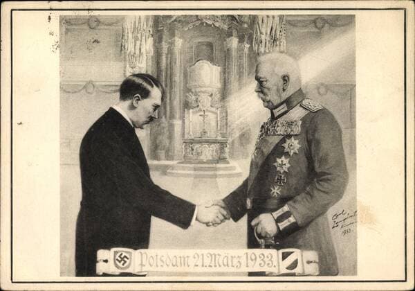 Potsdam in Brandenburg, 21 March 1933, Day of Potsdam, Hindenburg, Hitler