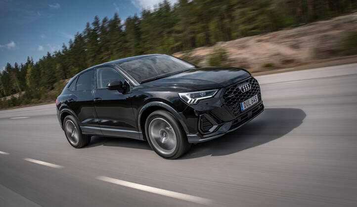 Audi Q3 Sportback 40 TDI 190 hk quattro S tronic Proline Edition. Car driving on the road STOCKHOLM SWEDEN x10040x *** Audi Q3 Sportback 40 TDI 190 hk quattro S tronic Proline Edition Car driving on the road STOCKHOLM SWEDEN x10040x,  Copyright: xAndersxWiklund TTx AUDI Q3