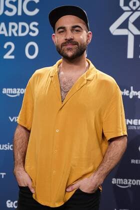 Niel Moliner at photocall for 40 Principales awards in Madrid on Saturday 05 December 2020 Cordon Press