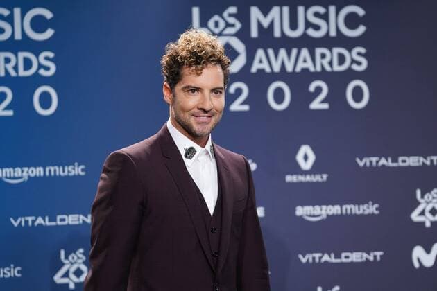 Singer David Bisbal during the photocall of Los 40 Music Awards 2020 in Madrid on Friday, 27 November 2020 Cordon Press