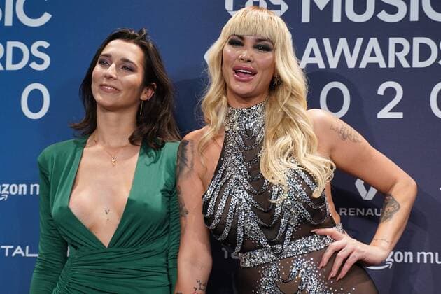 Lola Rodriguez and Daniela Santiago at photocall for 40 Principales awards in Madrid on Saturday 05 December 2020 Cordon Press