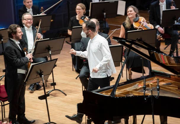 Russian German pianist Igor Levit toghether with French conductor Stéphane Denève not pictured and the Royal Stockholm Philharmonic Orchestra perform Beethoven s Piano Concerto No 5 Emperor Concerto during the Nobel Prize Concert 2020 at the Stockholm Concert Hall, in Stockholm, Sweden, on Dec 08, 2020 Stockholm SWEDEN x10080x,  Copyright: xFredrikxSandberg TTx SWEDEN NOBEL PRIZE CONCERT