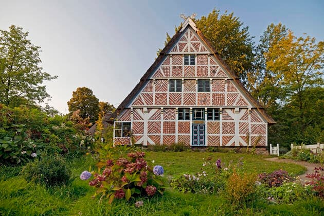 Altlaender Haus on the island of Stade, open air museum, Germany, Lower Saxony, Stade old country house on the island of Stade, open air museum, Germany, Lower Saxony, Stade BLWS634526 Copyright: xblickwinkel S.xZiesex