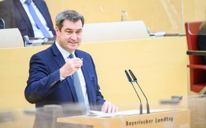 Minister President Dr Markus Söder, MdL, holds a government statement on the current situation of the Corona Pandemic before