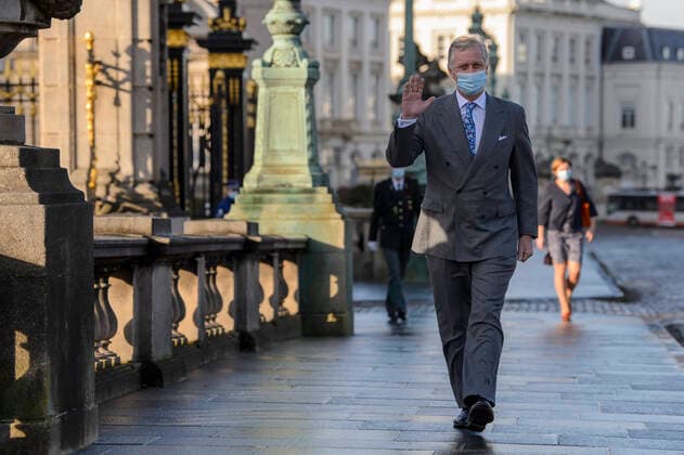 King Philippe - Filip of Belgium arrives for a ceremony to award the Francqui-Collen Prize 2020 , Wednesday 16 December 2020, in Brussels. The scientific prize, which is often referred to as the Belgian Nobel Prize , is awarded by The Francqui Foundation and is worth 250.000 euros.  POOLxCHRISTOPHExLICOPPE 05922150