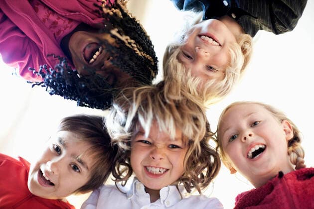 Portrait of multi ethnic girls and boys , model released Copyright: xMaskotx , MA32217