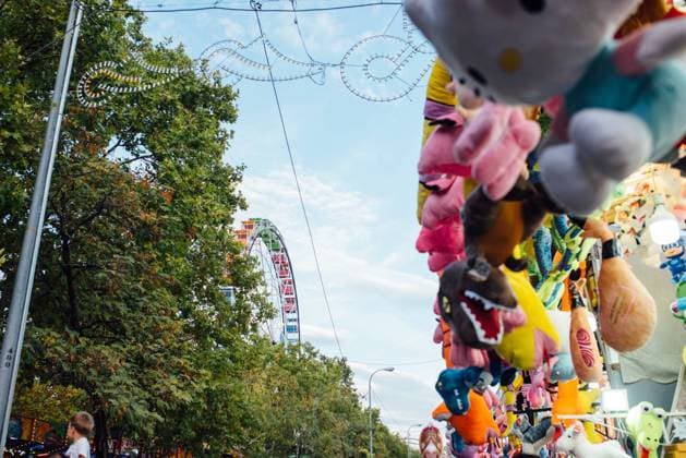 Toys on stall on fairground, Model released Copyright: xMartaxMachinx MR