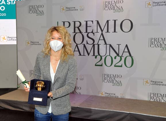 photo ipp clemente marmorino milan 21 12 2020 rosa camuna award 2020 in the photo annalisa malara, the anaesthetist at Codogno hospital who first discovered the presence of Covid in Italy rosa camuna award  0
