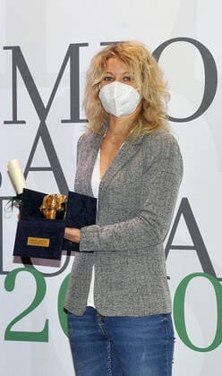 photo ipp clemente marmorino milan 21 12 2020 rosa camuna award 2020 in the photo annalisa malara, the anaesthetist at Codogno hospital who first discovered the presence of Covid in Italy rosa camuna award  0