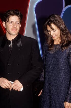 Costas Mandylor, Talisa Soto at the 1st Annual Screen Actors Guild Awards in Universal City, CA, February 25th, 1995 File Reference 34000-1674PLTHA Los Angeles CA  Copyright: xCinemaxLegacyxCollection ThexHollywoodxArchivex 340001674PLTHA