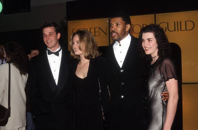 Noah Wyle, Sherry Stringfield, Eriq La Salle, Julianna Margulies at the 1st Annual Screen Actors Guild Awards in Universal City, CA, February 25th, 1995 File Reference 34000-1688PLTHA Los Angeles CA  Copyright: xCinemaxLegacyxCollection ThexHollywoodxArchivex 340001688PLTHA