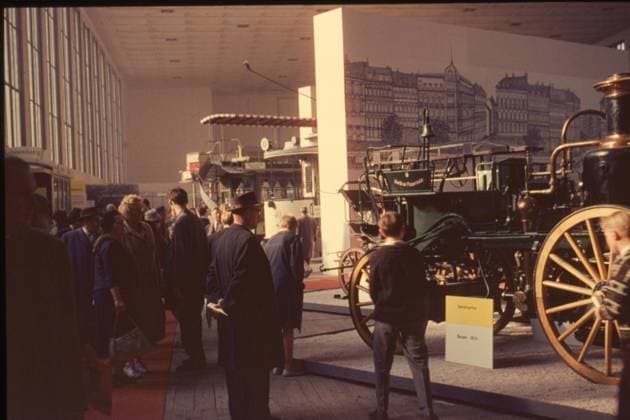 Berlin GER, 20201222, Berlin, Aufnahme ca. 1956, Industrie ausstellung, Messe Berlin, *** Berlin GER, 20201222, Berlin, photo ca 1956, industrial exhibition, Messe Berlin,