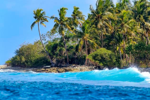 Landscape scenery Huraa island at Maldives KNTF05991