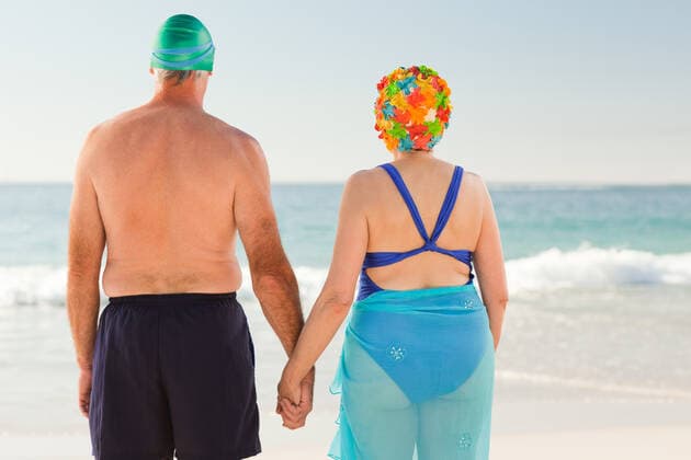 Senior couple at the beach Senior couple at the beach, model releasedattractive, background, beach, belly, body, female, fit, fitness, girl, health, healthy, hot, isolated, legs, lingerie, ocean, sea, skin, sky, smile, sport, stomach, summer, sweet, swimsuit, swimwear, underwear, waist, water, woman, old, oldest, elderly, retirement, senior, mature, man, male, couple, husband, wife, 
