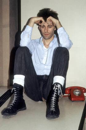 Bob Geldof at a press meeting at Phonogram Records London, 26 03 1984 Foto:xR.xKeuntjex xFuturexImage