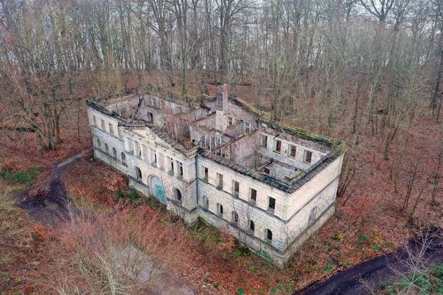 Dwasieden Castle on Rügen near Sassnitz A tragedy