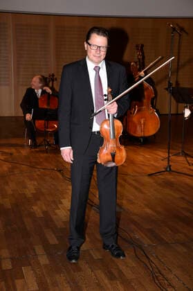 Winfried Grabe at the streaming recordings of the New Years Eve concert of Ensemble Haar in the Bürgersaal Haar, 29 12 2020 Foto:xS.xAdamx xFuturexImage