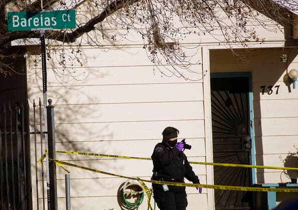 December 30, 2020, Albuquerque, NEW MEXICO, USA: 123020.APD investigates following a shooting of a man on Barelas Court near 8th Street SW.Photographed on Wednesday December 30, 2020. Albuquerque USA - ZUMAab1_ 20201230_zaf_ab1_002 Copyright: xAdolphexPierre-Louis Journalx