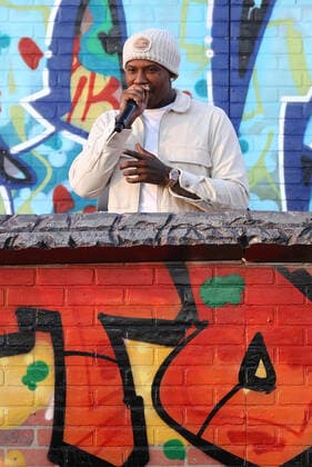 ATLANTA, GA - JANUARY 5: Moneybagg Yo performs at Joy To The Polls Pop-up concert during the Georgia Senate runoff at the Dunbar Neighborhood Centre in Atlanta, Georgia on January 5, 2021. Copyright: xmpi34 MediaPunchx